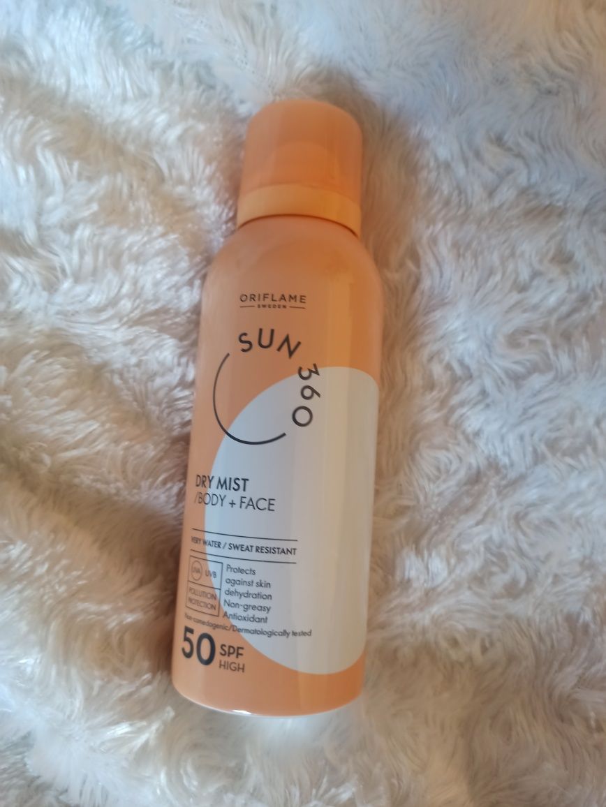 krem z filtrem w sprayu, SPF 50 UVA i UVB Oriflame 150 ml