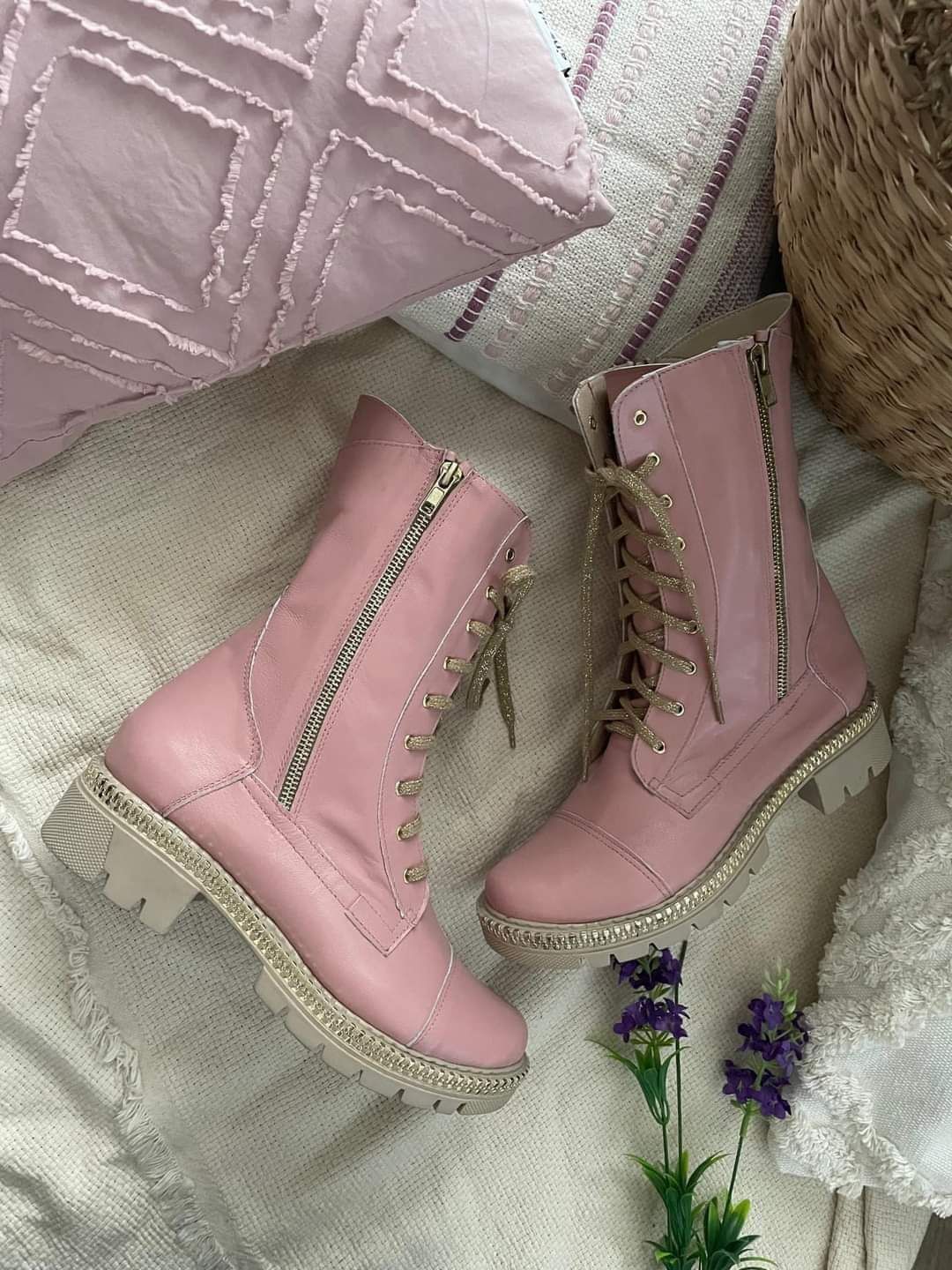 Eleganckie botki workery naturalna skóra kolory