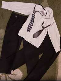 Комплект ля школы для мальчика 9-10 лет рубашка ,брюки и галстук