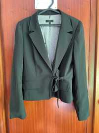 Blazer curto com laço