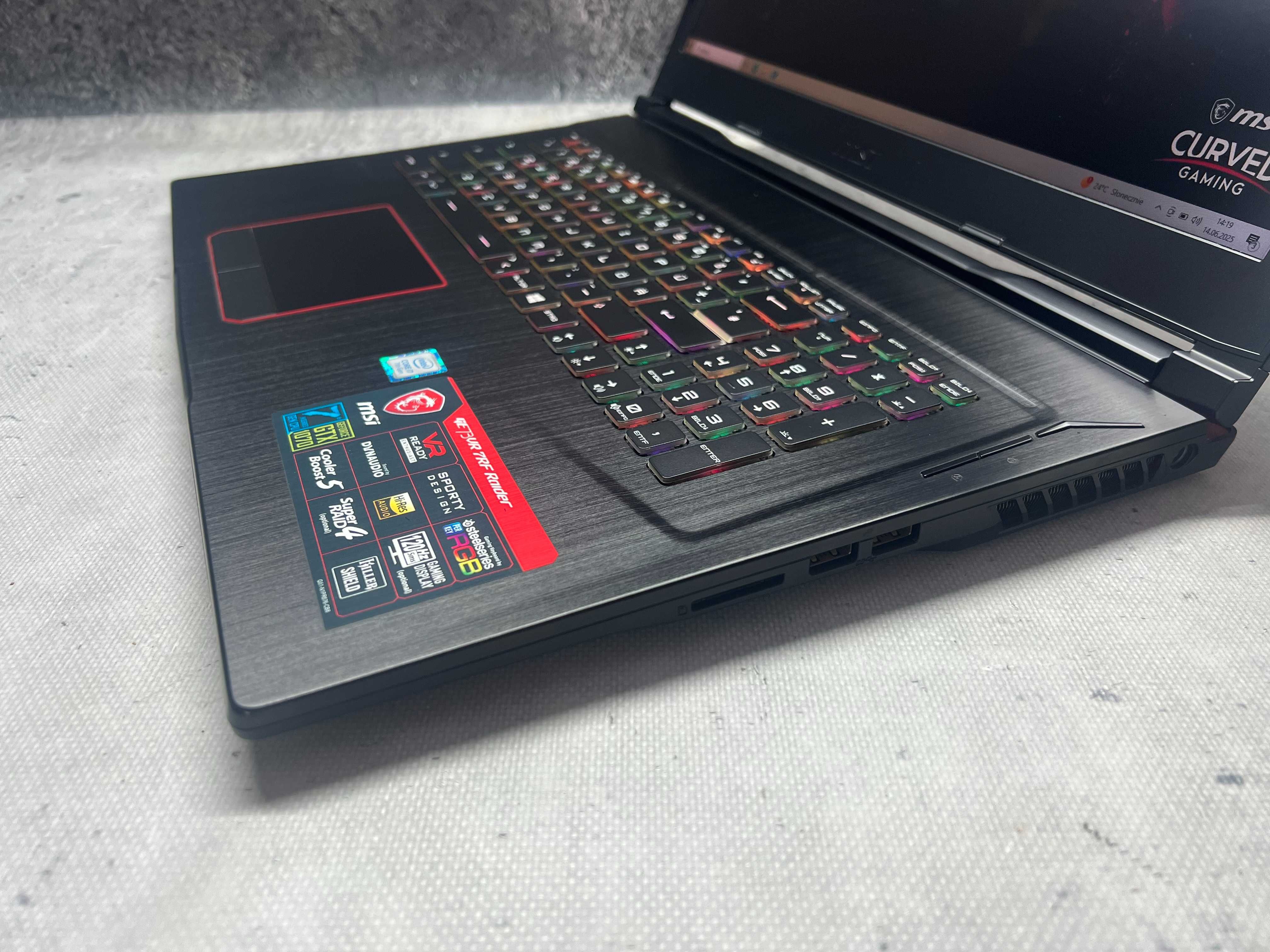 REZERWACJA MSI / i7 7700HQ/ 16GB DDR4/ 1TB SSD + 1TB HDD/ GTX 1070 8GB
