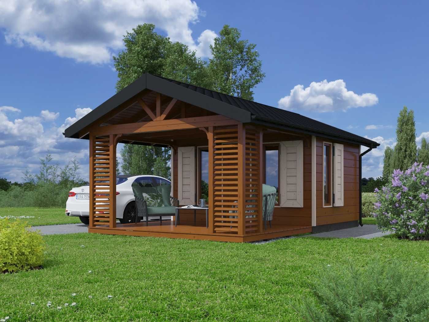 TERAZ -50% Altana 4x4 taras 4x3 DOMEK 4x7m domek 4x5 taras 4x2 MDN510