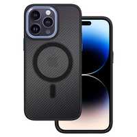 Tel Protect Magnetic Carbon Case Do Iphone 15 Pro Czarno-Fioletowy