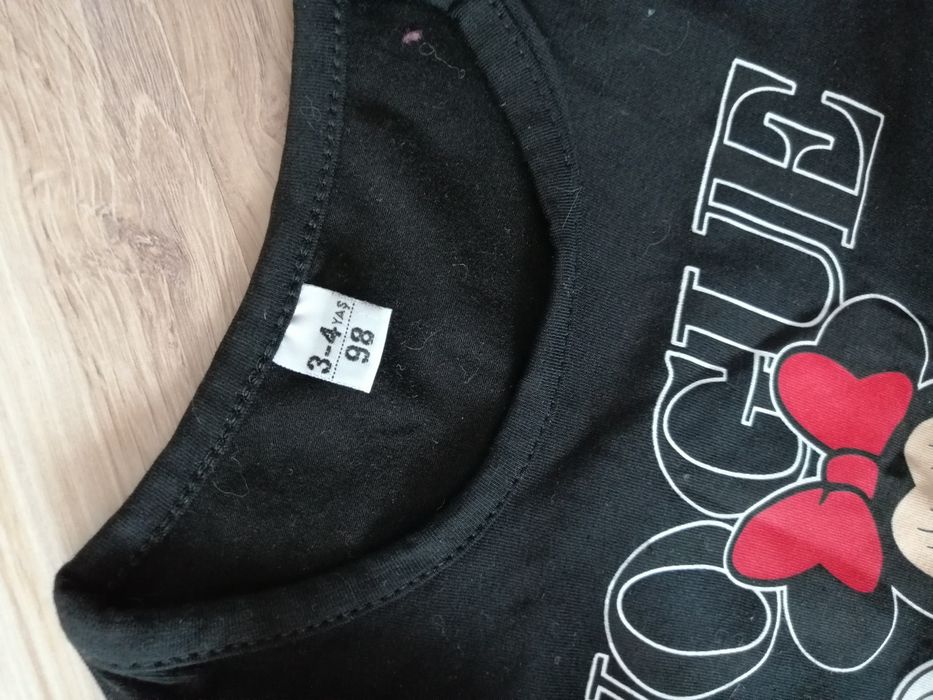 Nowy komplet dla dziewczynki bluzeczka spódniczka torebka Minnie 98