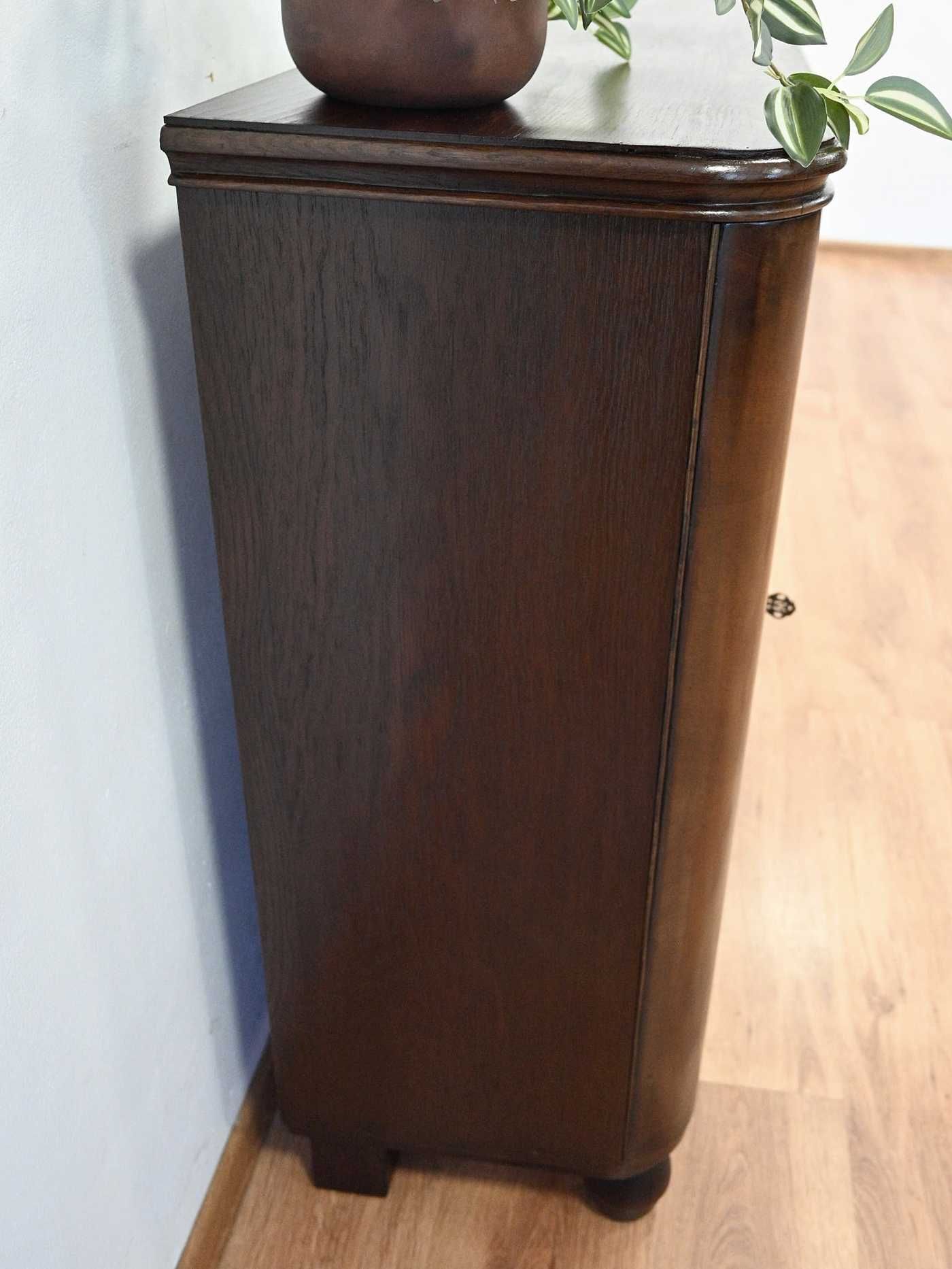 rustykalna witryna art deco suwane szyby szuflady 031806
