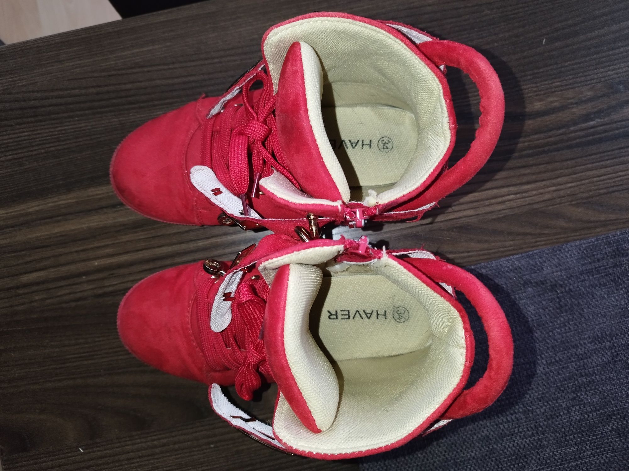 Buty czerwone dziewczęce HAVER roz. 34