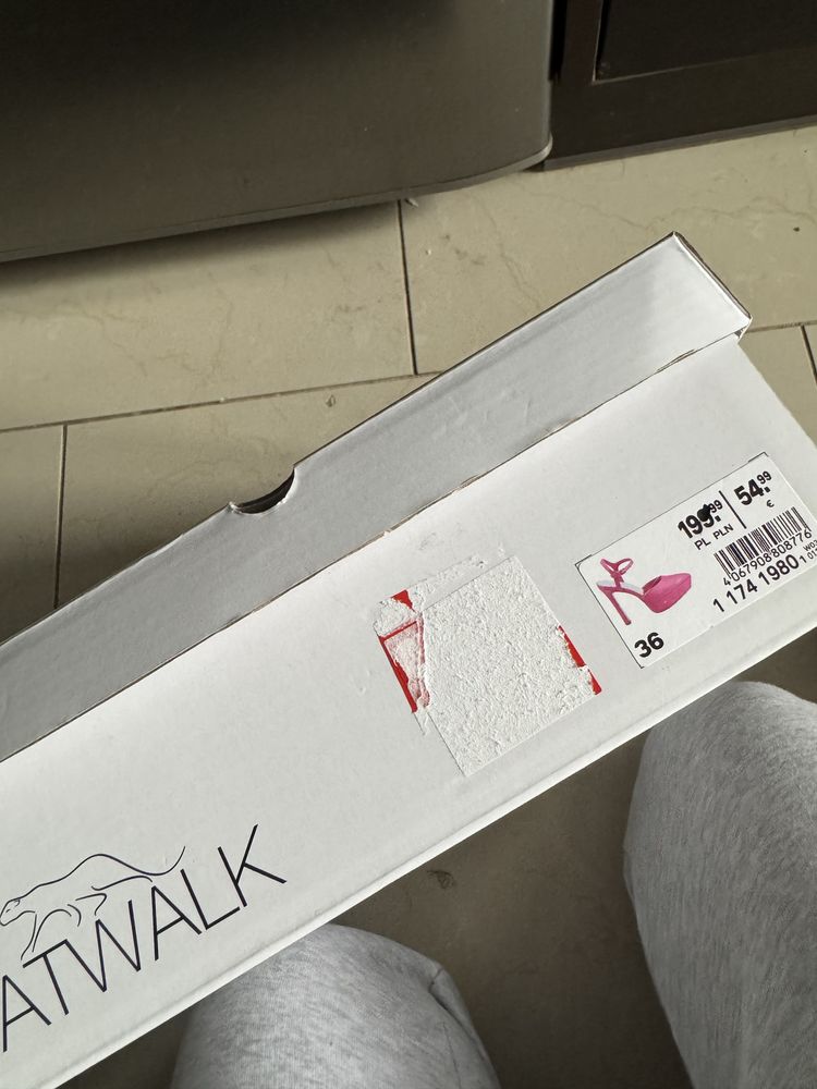 Buty obcasy szpilki na koturnie 36 catwalk