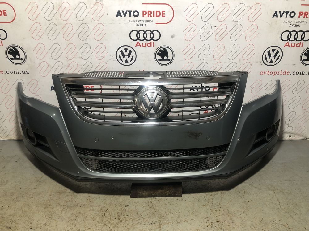 Бампер передний Vw Tiguan бампер передній тігуан решітка радіатора