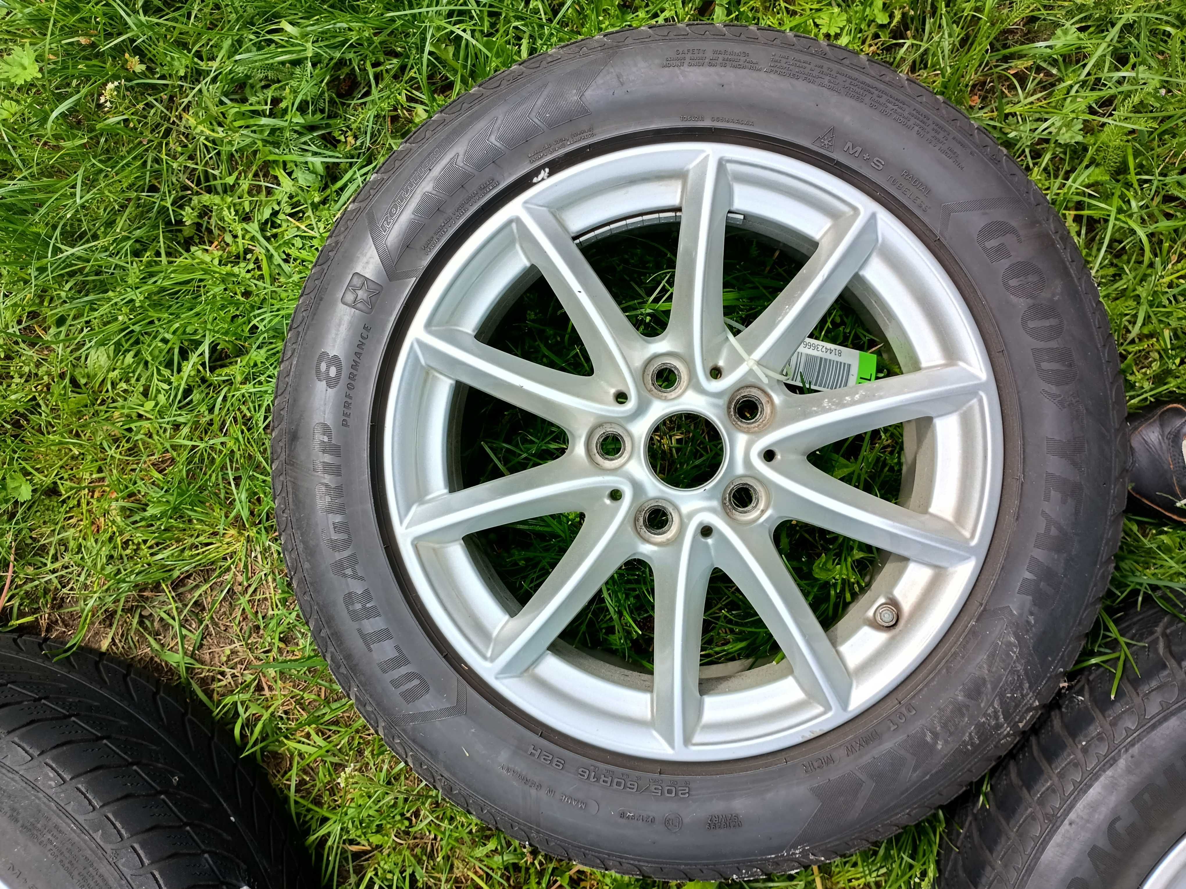 Felgi/kola BORBET 4szt 16", 5x112  opona 205/56R16 zima