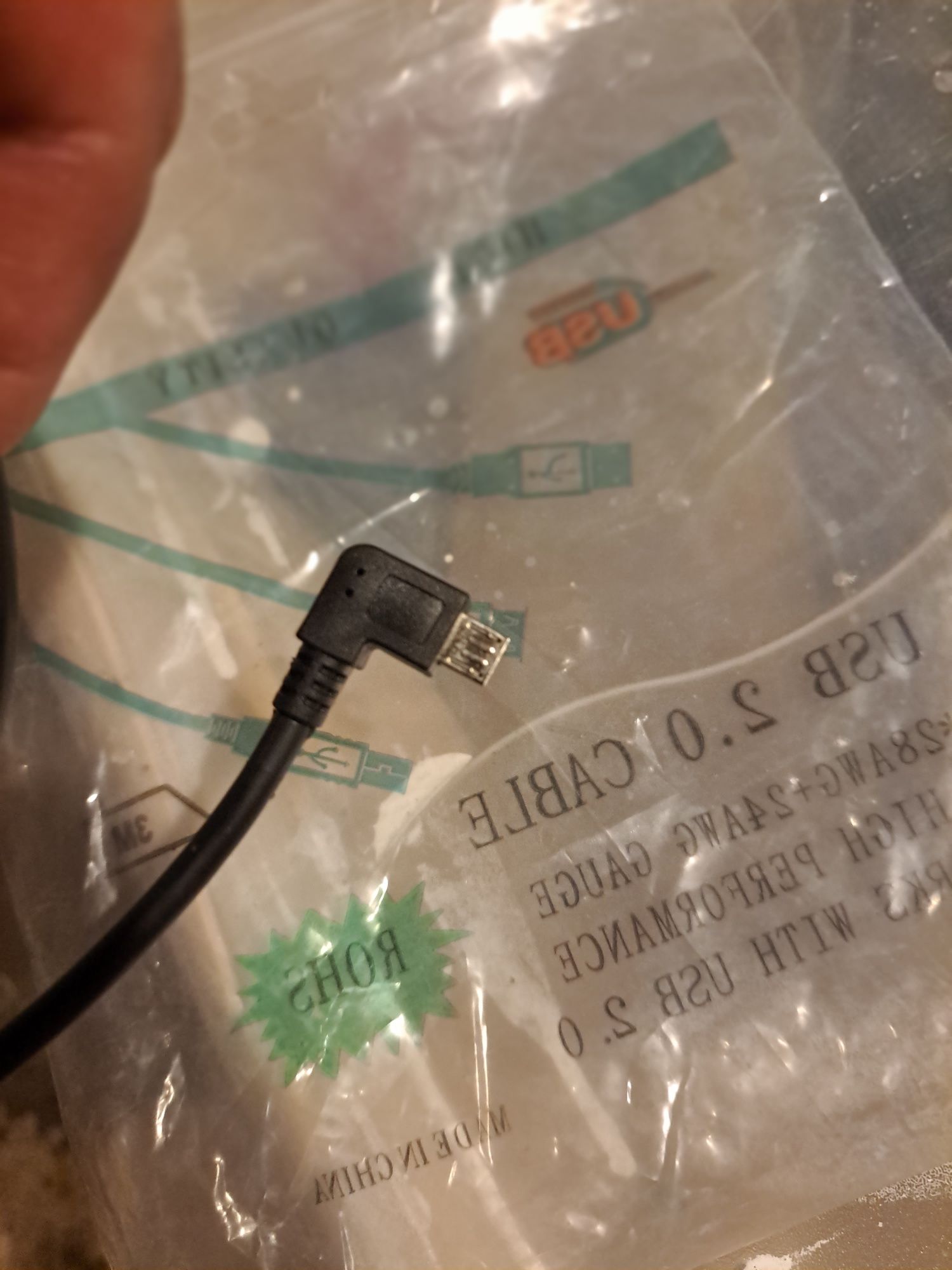 Kabel do rejestratora 3.2 m na USB micro 12V/5V do kamery  przód