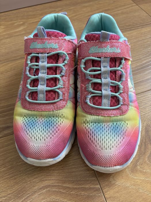Buty Skechers rozm 34 teczowe lekkie