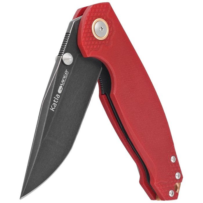 Nóż składany Viper Katla LE No 080/150 Red G10, Dark Stonewashed M390