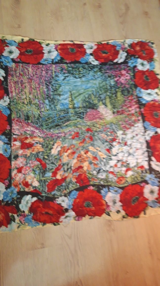chusta apaszka w kwiaty  Gottex 120 x120