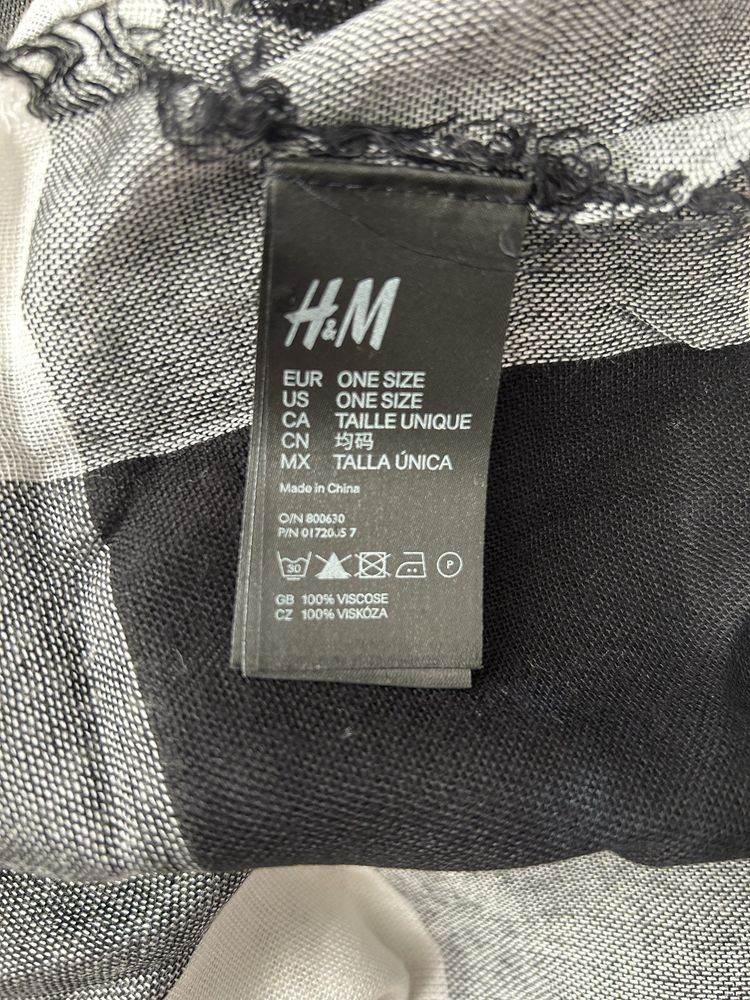 Szal oversize modna krata