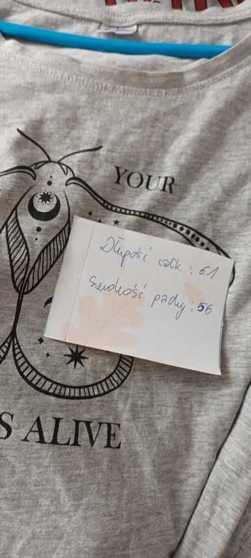 Szara koszulka damska T-shirt XL/XXL