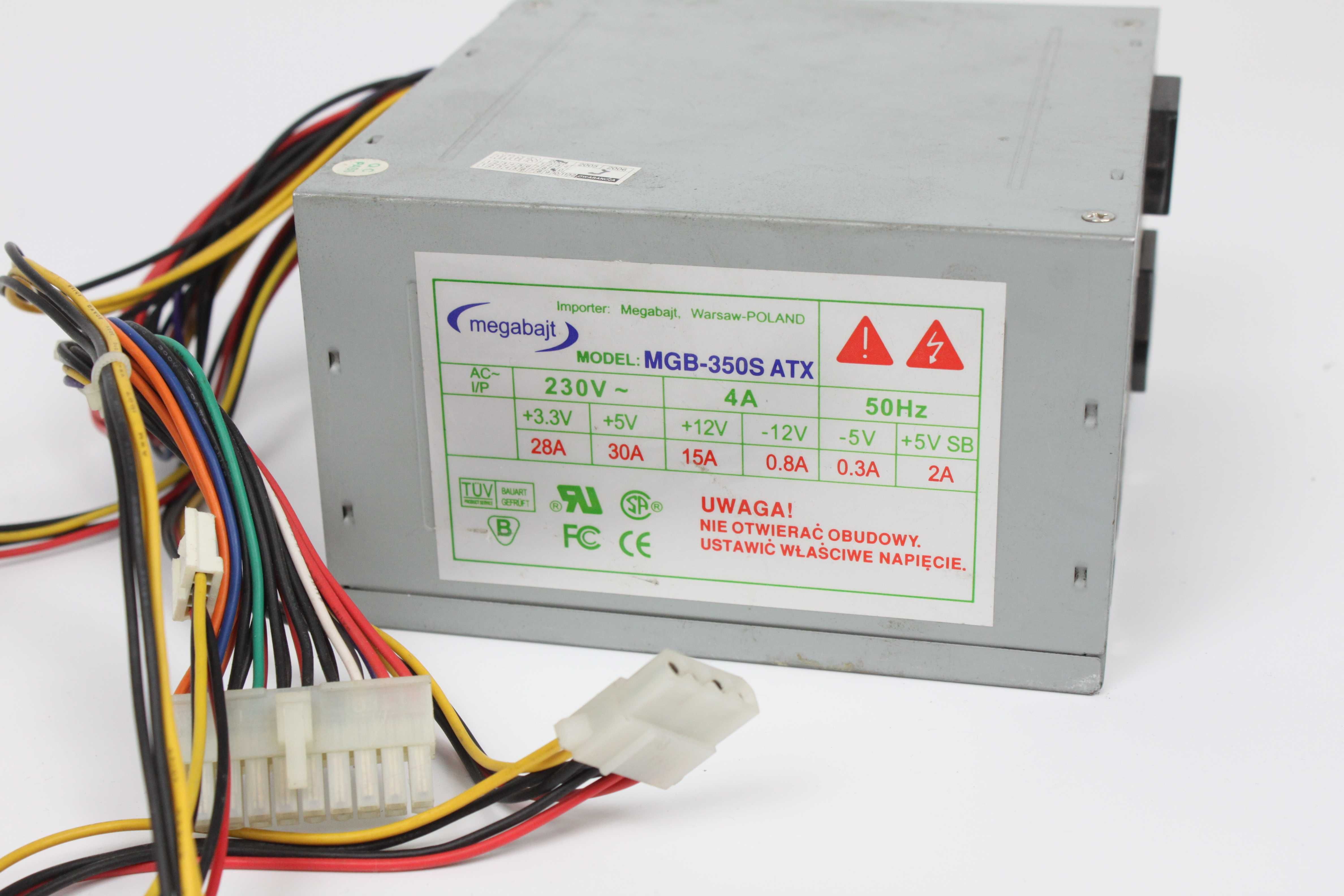 Zasilacz Megabajt MGB-350S ATX 350W