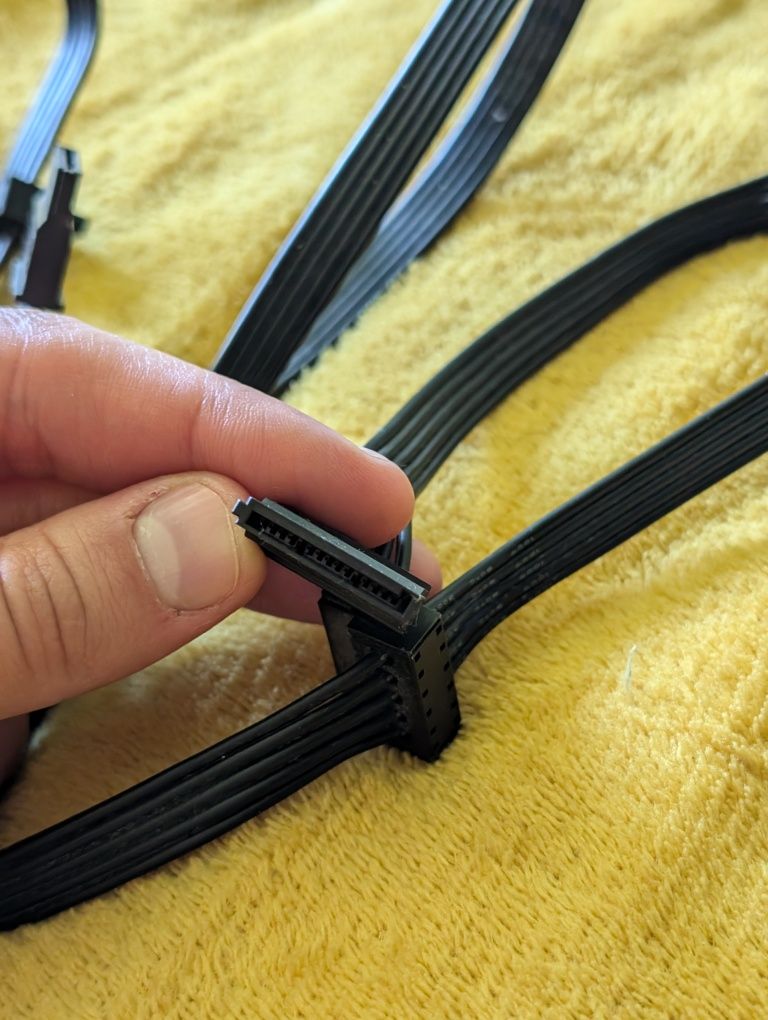 2x kable zasilające do dysków twardych - komputer stacjonarny PC