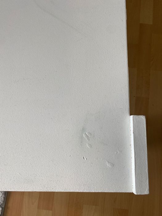 Ława przemalowana na biało 115x 60