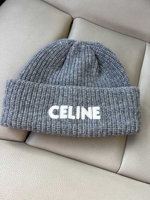 Celine оригіал сіра тепла шапка