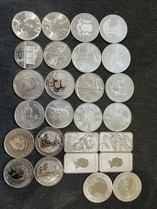 Чисте срібло 999 проби 1 унція