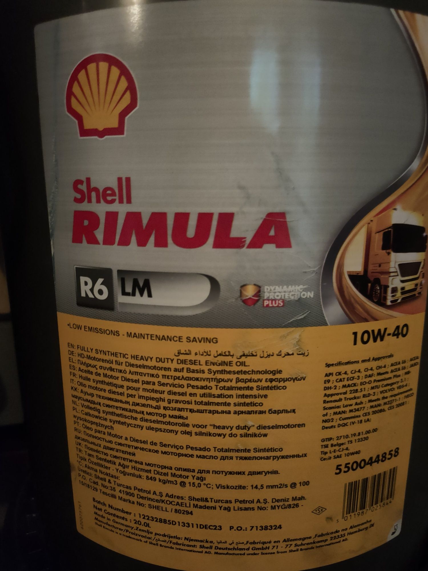 Olej silnikowy 10w40 beczka 20l Shell