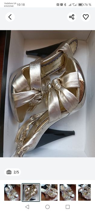 Босоніжки шкіряні 37 р. Giovanni Fabiani - Італія.