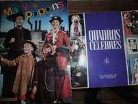2 cadernetas de cromos completas- mary poppins e quadros célebres