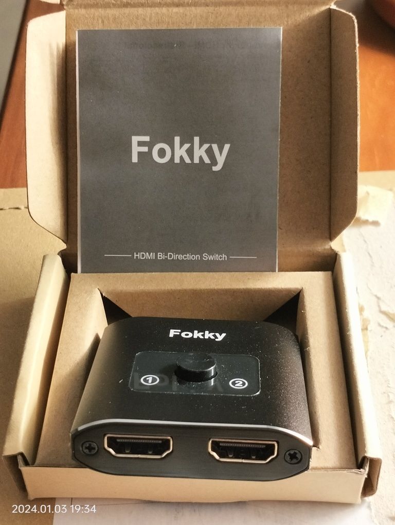 HDMI Switch 4K Dupla entrada NOVO