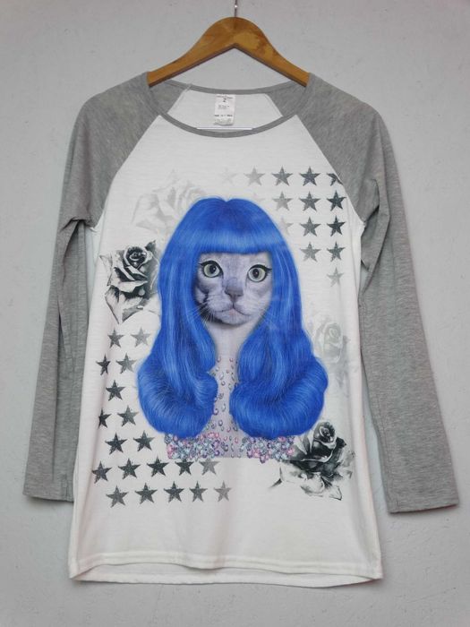 Fajna bluzka z kotem S 36