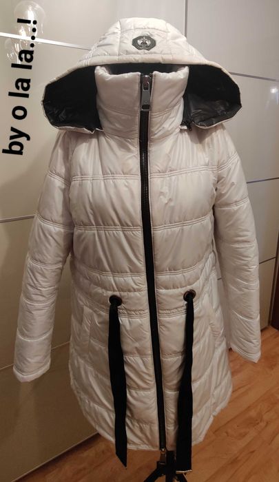 Kurtka płaszczyk z odpinanym kapturem