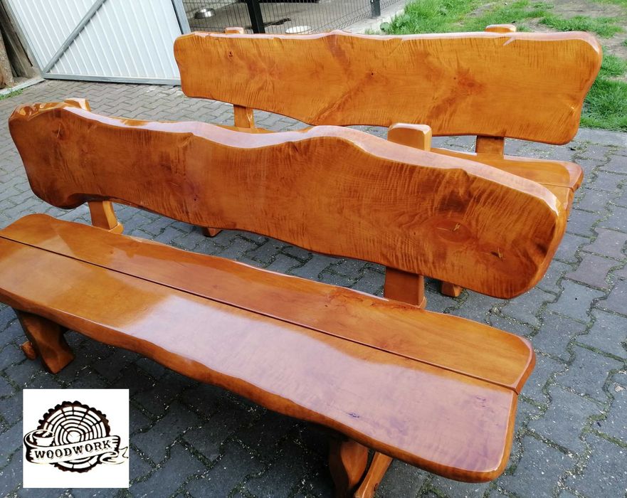 stół meble ogrodowe ławka komplet meble biesiadne olcha