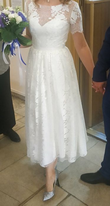 Платье Юнона белое кружевное