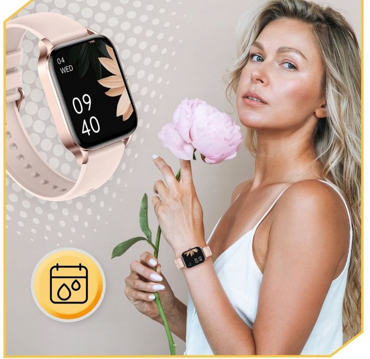 Smartwatch Zegarek Damski Polskie Menu Pl Rozmowy Powiadomienia