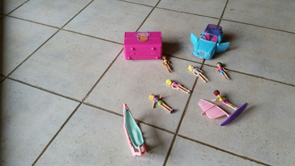 Polly Pocket Fashion + samochód + dziewczyny