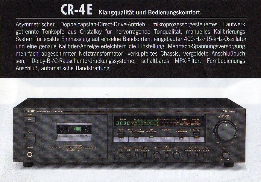 Nakamichi CR4-e Cassete Deck