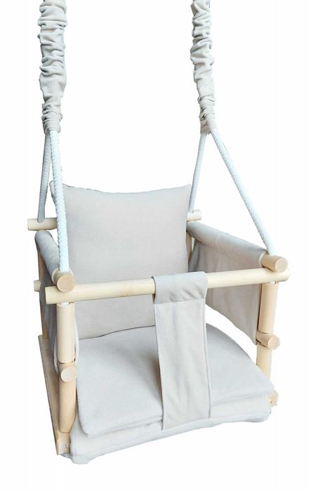 VELVET Huśtawka 3w1 dla Dzieci DOMU ogrodu POKOJU dziecka beż