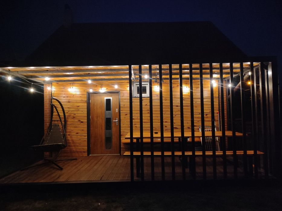 Domek całoroczny ,,Sosnovia" Mazury balia jacuzzi sauna