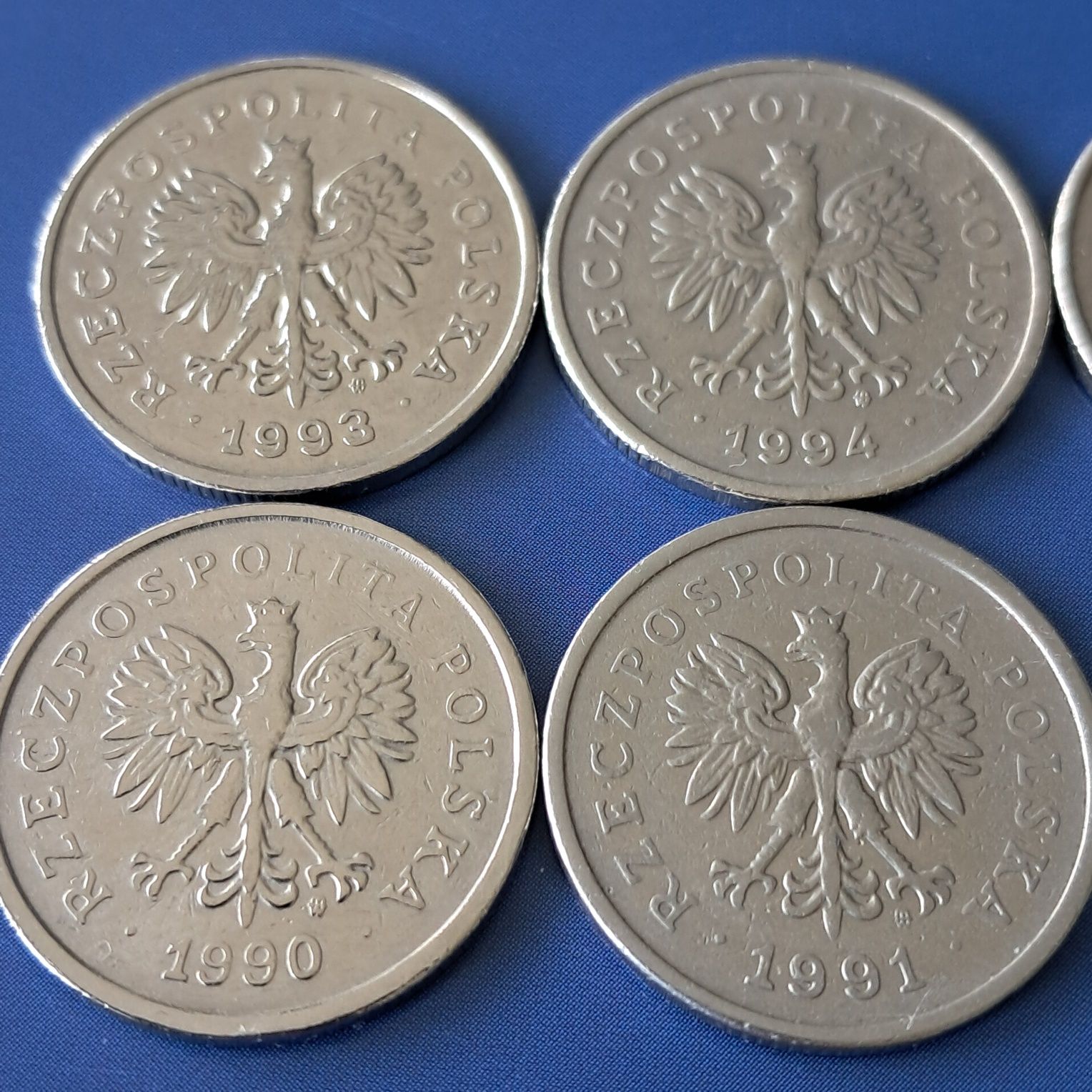 1990 1 złoty  Rzeczpospolita Polska 6 monet z początku serii