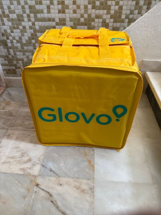 Mochilas da glovo impermeável vai com saco para chuva