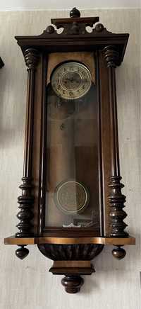 Zabytkowy duży zegar ścienny wiszący Gustav Becker