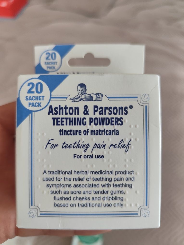 ASHTON & PARSONS proszek na ząbkowanie, ból, wzmożone ślinienie 20 sas