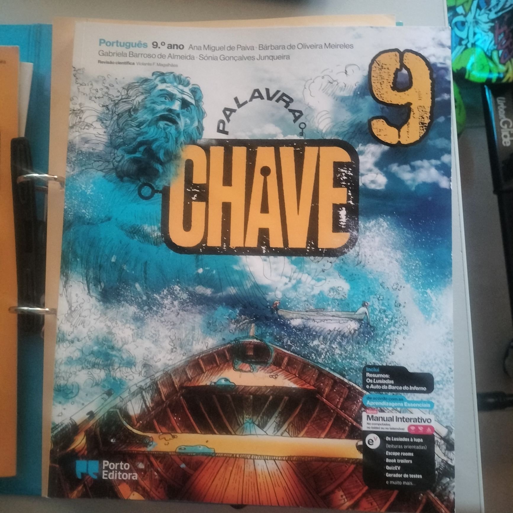 Manual e caderno de atividades de português 9⁰ ano