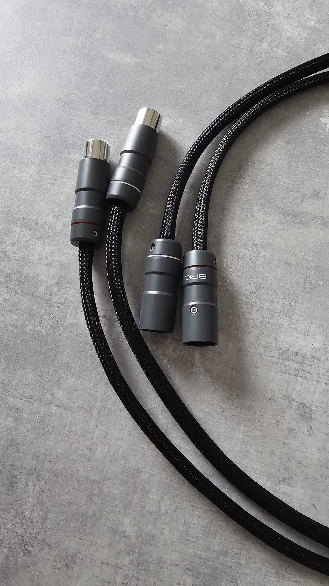 Interkonekt XLR 2 x 1m Hanz Martin.Czyste srebro. Okazja, Nowy! Hi-End