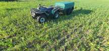 Quad Kawasaki KLF 400 z PRZYCZEPĄ