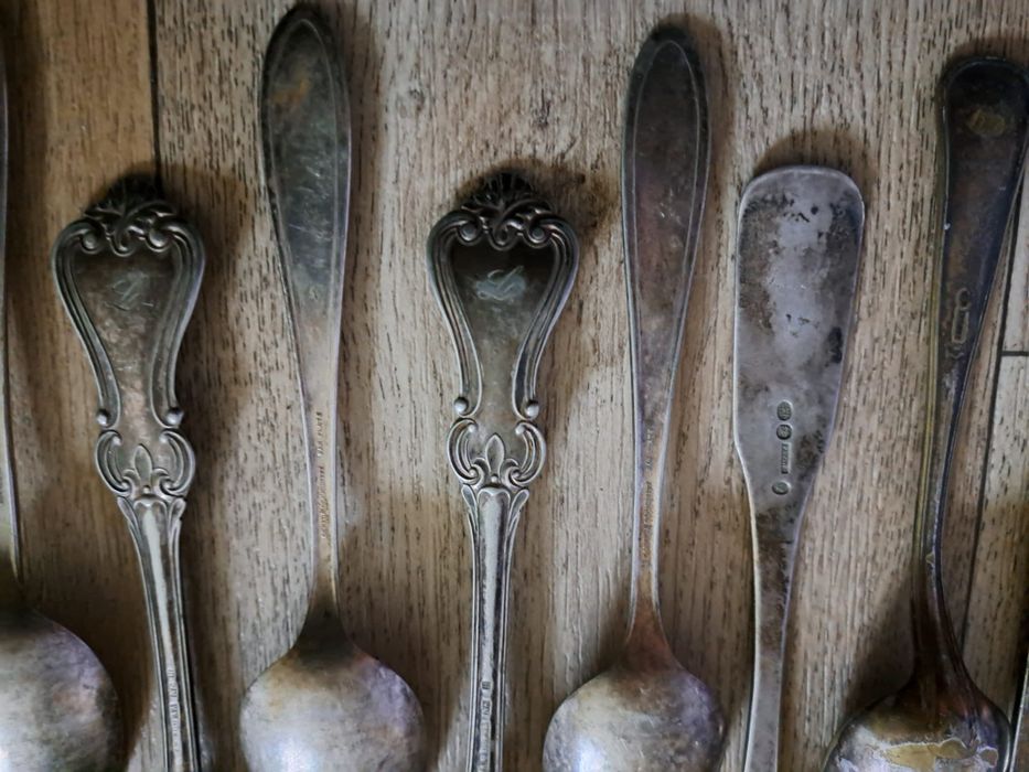 Stare srebrne sztućce
