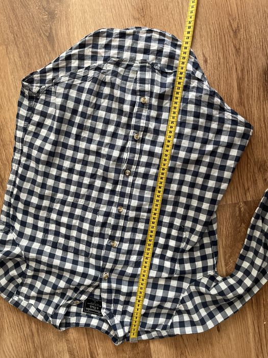 Koszula w kratę kratka rękaw 3/4 abercrombie&fitch