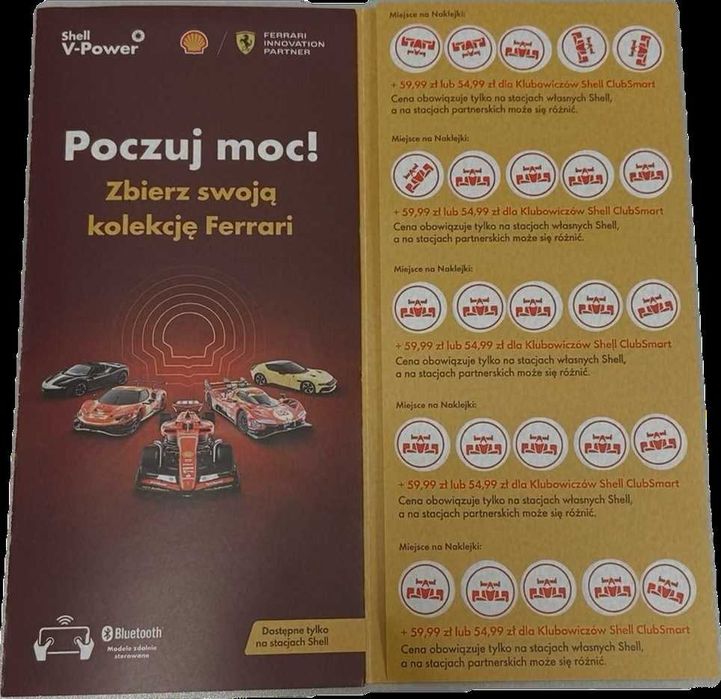 Naklejki Shell x Ferrari 2025