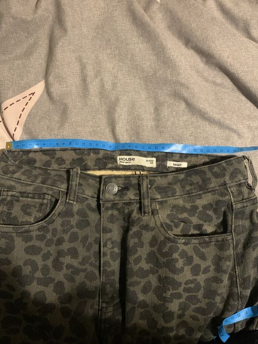леопардові джинси baggy