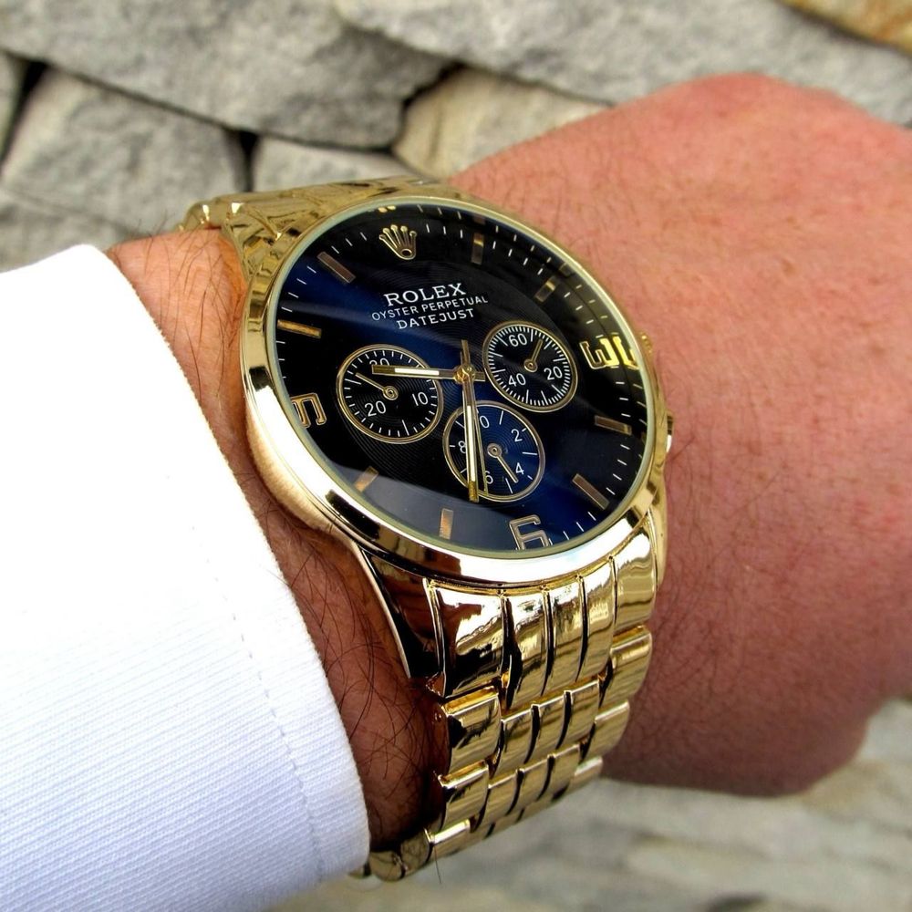 Механічний чоловічий кварцевий годинник Rolex ( не casio )