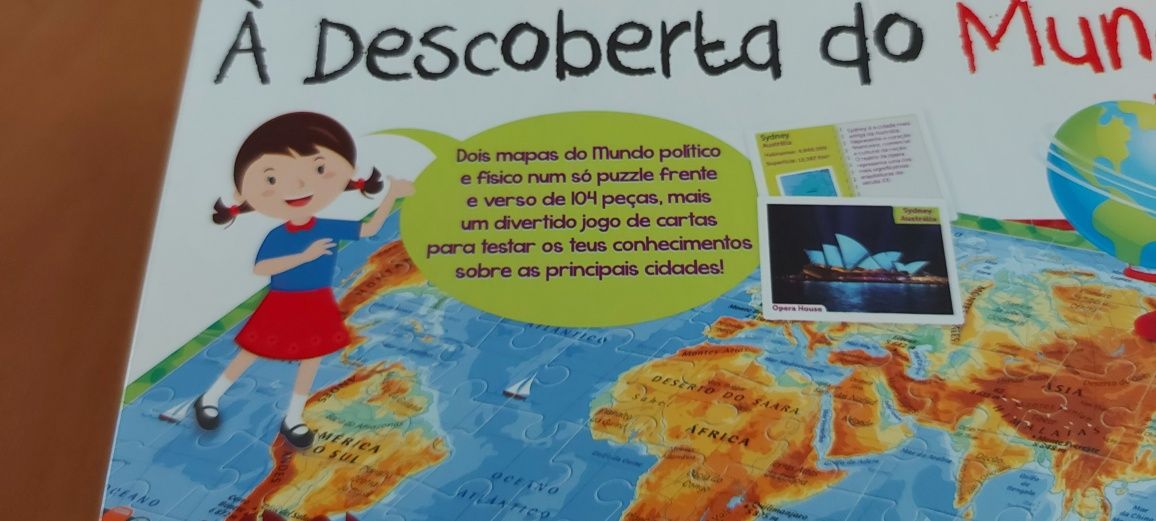 Puzzle À descoberta do Mundo +7anos clementoni